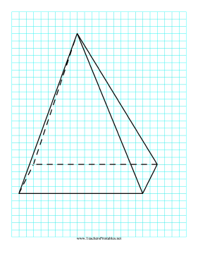 3D Shapes Pyramid Teachers Printable