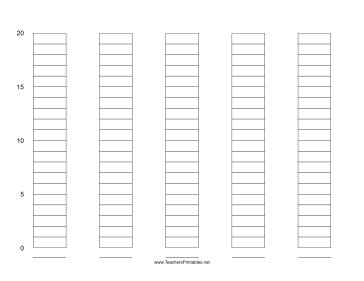 Bar Graph Template-20 Steps Teachers Printable