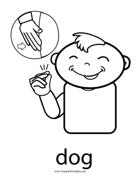 Dog Sign Teachers Printable