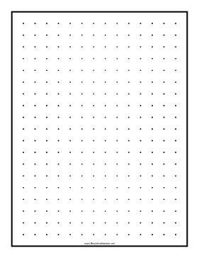 Dots half-inch Blackline Master Teachers Printable