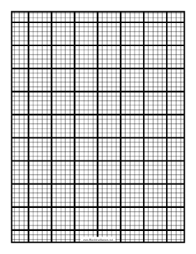 Grid fifth-inch with index Blackline Master Teachers Printable