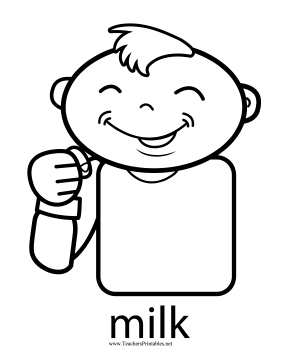 Milk Sign Teachers Printable
