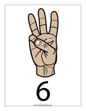 Number 6-Filled-With Label Teachers Printable