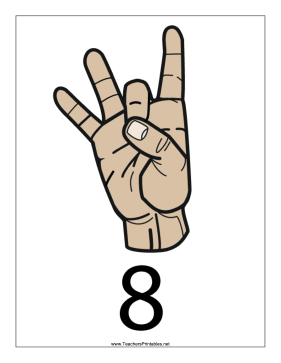 Number 8-Filled-With Label Teachers Printable