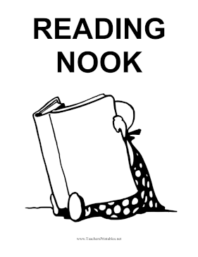 Reading Nook Sign Teachers Printable