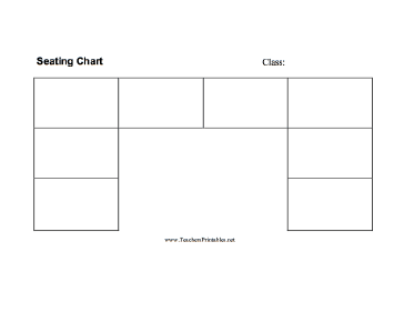 Seating Chart — U-Shape Teachers Printable