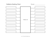 School Cafeteria Seating Chart