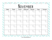 Teacher Organization Binder Calendar November