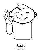 Cat Sign teachers printables
