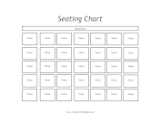 Large Class Seating Chart teachers printables