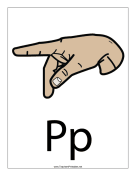 Letter P-Filled-With Label teachers printables