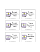 Private Bathroom Pass School teachers printables