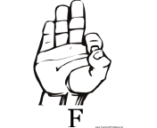Sign Language with F teachers printables