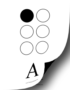 All Braille Alphabet Teachers Printable