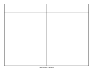 Carroll Diagram-Simple Teachers Printable