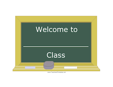 Classroom Welcome Sign Teachers Printable