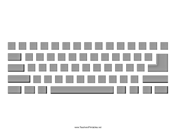 Computer Keyboard with Buttons Teachers Printable