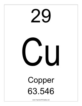 Copper Teachers Printable