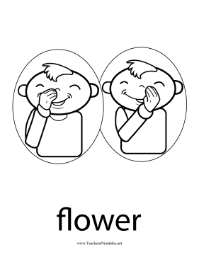 Flower Sign Teachers Printable