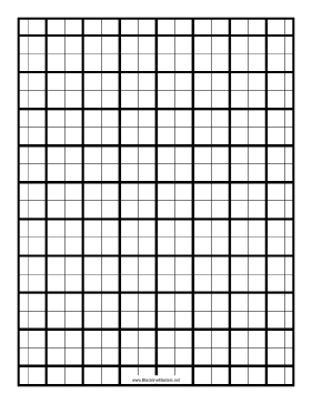 Grid half-inch with index Blackline Master Teachers Printable