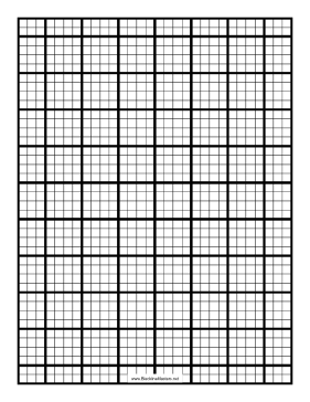 Grid quarter-inch with index Blackline Master Teachers Printable