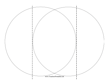 Horizontal Folding Venn Diagram Teachers Printable