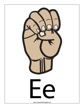 Letter E-Filled-With Label Teachers Printable