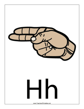 Letter H-Filled-With Label Teachers Printable