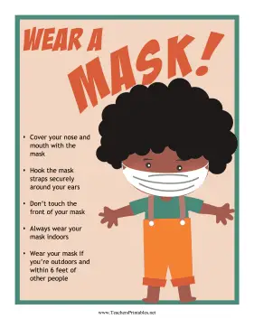 Mask Sign Teachers Printable
