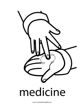 Medicine Sign Teachers Printable