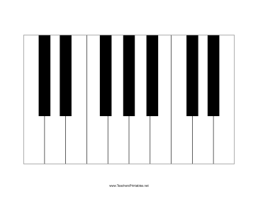 Musical Keyboard Teachers Printable