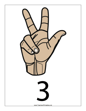 Number 3-Filled-With Label Teachers Printable