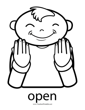 Open Sign Teachers Printable
