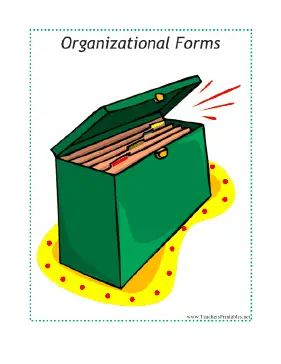 Organizational Forms Sub Tub Divider Teachers Printable