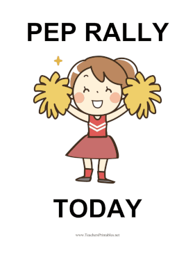 Pep Rally Sign Teachers Printable