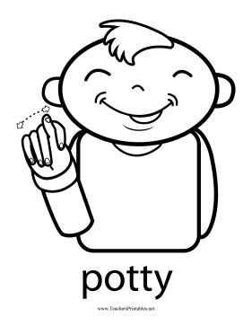 Potty Sign Teachers Printable