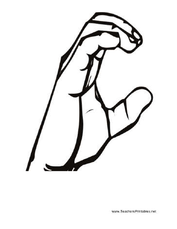 Sign Language C Teachers Printable