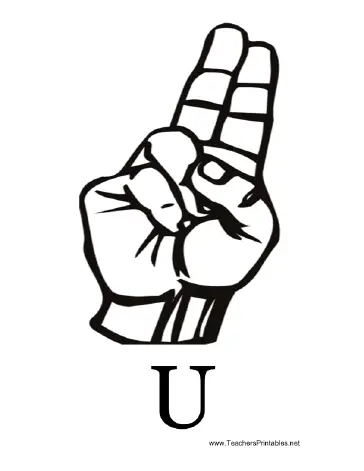 Sign Language with U Teachers Printable
