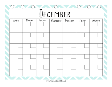 Teacher Organization Binder Calendar December Teachers Printable