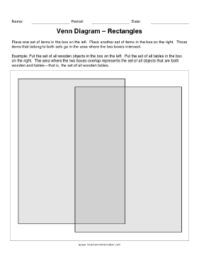 Venn Diagram Rectangles Teachers Printable