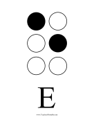 Braille E