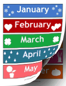 Calendar Months Illustrated