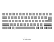 Computer Keyboard with Buttons