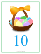 Count Chart 10 Easter