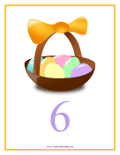 Count Chart 6 Easter