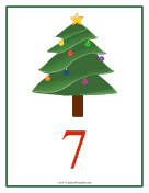 Count Chart 7 Christmas