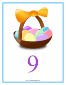 Count Chart 9 Easter