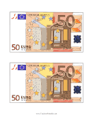 Fifty Euro Note Obverse