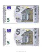 Five Euro Note Obverse