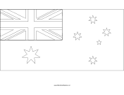 Flag of Australia Blackline Master